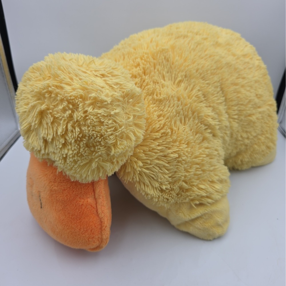 Rare Original 2009 Pillow Pet Duck Yellow Soft Plush Stuffed Animal